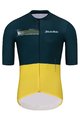 HOLOKOLO Rövid kerékpáros mez rövidnadrággal - VIBES - zöld/fekete/sárga