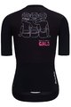 HOLOKOLO Rövid ujjú kerékpáros mez - SUPPORT ELITE LADY - rózsaszín/fehér/fekete