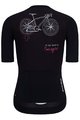 HOLOKOLO Rövid ujjú kerékpáros mez - CYCLIST ELITE LADY - rózsaszín/fekete/fehér
