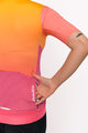 HOLOKOLO Rövid ujjú kerékpáros mez - INFINITY LADY - rózsaszín/narancssárga