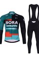 BONAVELO Kerékpáros téli szett - BORA 2024 WINTER - piros/fehér/fekete/zöld