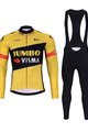 BONAVELO Kerékpáros téli szett - JUMBO-VISMA 2023 WNT - fekete/sárga