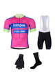 BONAVELO Kerékpáros mega szett - LAMPRE - fehér/rózsaszín/fekete