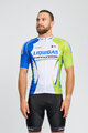 BONAVELO Rövid kerékpáros mez rövidnadrággal - LIQUIGAS CANNONDALE - kék/zöld/fekete