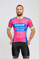 BONAVELO Rövid kerékpáros mez rövidnadrággal - LAMPRE - rózsaszín/fekete