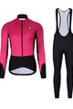 HOLOKOLO Kerékpáros téli kabát és nadrág - CLASSIC LADY - fekete/rózsaszín