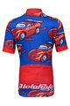HOLOKOLO Rövid kerékpáros mez rövidnadrággal - CARS - piros/fekete/kék