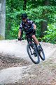 HOLOKOLO Rövid ujjú kerékpáros mez - HIDE N SEEK MTB - fekete/szürke