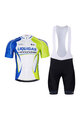 BONAVELO Rövid kerékpáros mez rövidnadrággal - LIQUIGAS CANNONDALE - kék/zöld/fekete