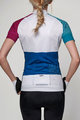 HOLOKOLO Rövid kerékpáros mez rövidnadrággal - ENGRAVE LADY - fehér/színes/kék/fekete/lila