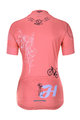 HOLOKOLO Rövid kerékpáros mez rövidnadrággal - RAZZLE DAZZLE LADY - rózsaszín/színes