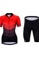 HOLOKOLO Rövid kerékpáros mez rövidnadrággal - NEW NEUTRAL LADY - piros/fekete