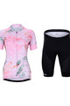 HOLOKOLO Rövid kerékpáros mez rövidnadrággal - BLOSSOM LADY - színes/rózsaszín