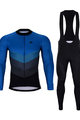 HOLOKOLO Hosszú kerékpáros mez és nadrág - NEW NEUTRAL SUMMER - kék/fekete