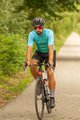 HOLOKOLO Rövid kerékpáros mez rövidnadrággal - DAYBREAK - világoskék/fekete/zöld