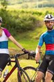 HOLOKOLO Rövid kerékpáros mez rövidnadrággal - ENGRAVE LADY - fehér/színes/kék/fekete/lila