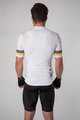 HOLOKOLO Rövid kerékpáros mez rövidnadrággal - RAINBOW - fehér/fekete