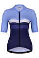 HOLOKOLO Rövid kerékpáros mez rövidnadrággal - SPORTY LADY - világoskék/kék/fekete