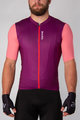 HOLOKOLO Rövid kerékpáros mez rövidnadrággal - ENJOYABLE ELITE - fekete/rózsaszín/lila