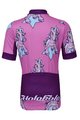 HOLOKOLO Rövid kerékpáros mez rövidnadrággal - UNICORNS KIDS - rózsaszín/fekete