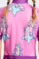 HOLOKOLO Rövid ujjú kerékpáros mez - UNICORNS KIDS - rózsaszín/színes