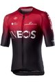 CASTELLI Rövid ujjú kerékpáros mez - INEOS 2020 - piros/fekete
