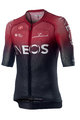 CASTELLI Rövid ujjú kerékpáros mez - TEAM INEOS 2019 - fekete/piros