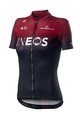 CASTELLI Rövid ujjú kerékpáros mez - TEAM INEOS 2019 LADY - piros/fekete