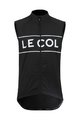 LE COL Kerékpáros mellény - SPORT LOGO GILET - fehér/fekete