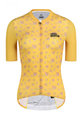 MONTON Rövid ujjú kerékpáros mez - PURPLEFLORAL YELLOW - sárga