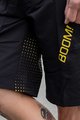 MONTON Rövid kerékpáros nadrág kantár nélkül - BOOM MTB - sárga/fekete