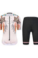 MONTON Rövid kerékpáros mez rövidnadrággal - BLOOMS LADY - narancssárga/fekete