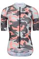 MONTON Rövid ujjú kerékpáros mez - PRO CAMOUSHIELD LADY - rózsaszín/zöld/szürke