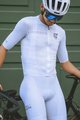 MONTON Rövid kerékpáros nadrág kantárral - SKULL - fehér