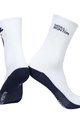 MONTON Klasszikus kerékpáros zokni - SKULL - kék/fehér