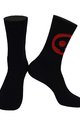 MONTON Klasszikus kerékpáros zokni - SKULL LADY - fekete/piros