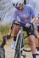 MONTON Rövid ujjú kerékpáros mez - EVENINGGLOW LADY - lila/világoszöld/rózsaszín