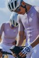 MONTON Rövid ujjú kerékpáros mez - SKULL III - rózsaszín/fehér
