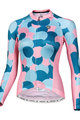 MONTON Hosszú ujjú kerékpáros mez nyári - DANCELOR LADY SUMMER - kék/rózsaszín