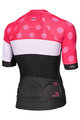 MONTON Rövid ujjú kerékpáros mez - CLIMBING FLOWER - fekete/rózsaszín