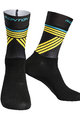 Monton Klasszikus kerékpáros zokni - GREFFIO - fekete/sárga