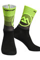 MONTON Klasszikus kerékpáros zokni - VALLS - fekete/zöld