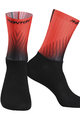 MONTON Klasszikus kerékpáros zokni - HOWAIN 2 - piros/fekete