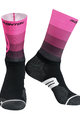 MONTON Klasszikus kerékpáros zokni - VALLS 2  - rózsaszín/fekete