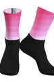 MONTON Klasszikus kerékpáros zokni - SUNGLOW - fekete/rózsaszín