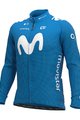 ALÉ Hosszú ujjú kerékpáros mez - MOVISTAR 2020 WINTER - világoskék