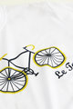 NU. BY HOLOKOLO Rövid ujjú kerékpáros póló - LE TOUR LEMON - fehér