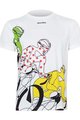 NU. BY HOLOKOLO Rövid ujjú kerékpáros póló - LE TOUR COLOURS - fehér/színes