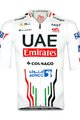 PISSEI Rövid ujjú kerékpáros mez - UAE TEAM EMIRATES OFFICIAL 2024 - fehér/piros/fekete
