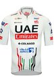 PISSEI Rövid ujjú kerékpáros mez - UAE TEAM EMIRATES 2024 - fekete/piros/fehér